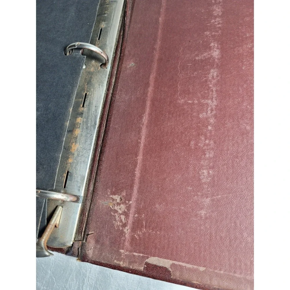 Vintage Trussell Burgundy KU University of Kansas Jayhawks College 3-Ring Binder
